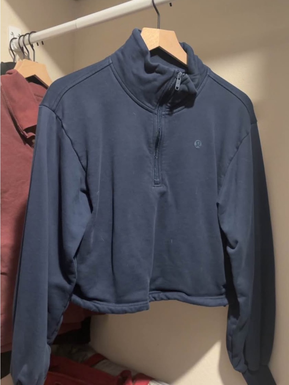 lululemon athletica Men's Dark Navy Half-Zip Sweater